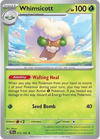 Whimsicott 015/162 · Reverse Holo