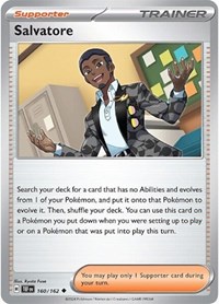 Salvatore 160/162 Temporal Forces Reverse Holo Pokémon card