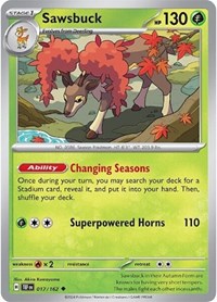Sawsbuck 017/162 · Reverse Holo