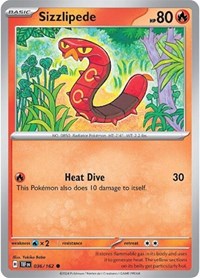 Sizzlipede 036/162 · Reverse Holo