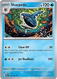 Sharpedo 043/162 · Reverse Holo