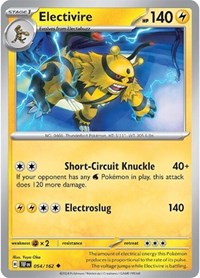 Electivire 054/162 · Reverse Holo
