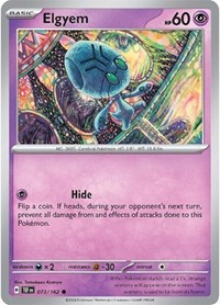 Elgyem 073/162 · Reverse Holo
