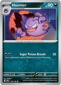 Haunter 103/162 · Reverse Holo