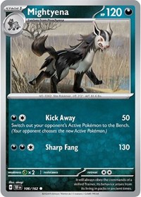 Mightyena 106/162 · Reverse Holo