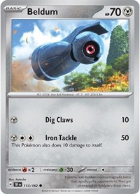 Beldum 113/162 · Reverse Holo