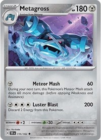 Metagross 115/162 · Reverse Holo