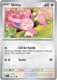 Skitty 130/162 · Reverse Holo
