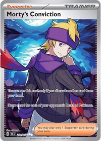 Morty's Conviction 201/162 Temporal Forces Pokémon card