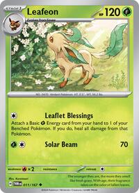 Leafeon 011/167 · Reverse Holo