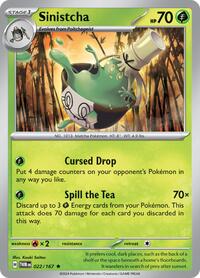 Sinistcha 022/167 · Reverse Holo