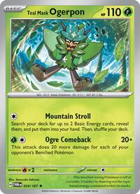 Teal Mask Ogerpon 024/167 · Reverse Holo