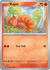 Vulpix 026/167 · Reverse Holo
