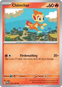 Chimchar 031/167 · Reverse Holo
