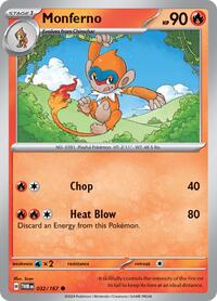 Monferno 032/167 · Reverse Holo