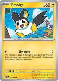 Emolga 069/167 · Reverse Holo