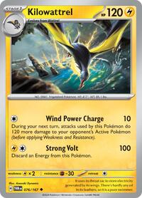 Kilowattrel 076/167 · Reverse Holo
