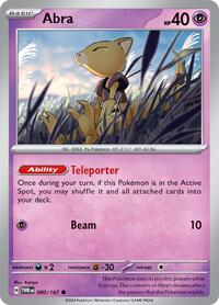 Abra 080/167 · Reverse Holo