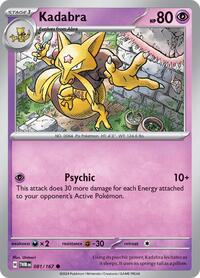 Kadabra 081/167 · Reverse Holo