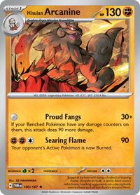 Hisuian Arcanine 100/167 · Reverse Holo