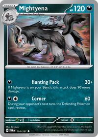 Mightyena 114/167 · Reverse Holo