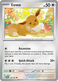 Eevee 135/167 · Reverse Holo