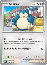Snorlax 136/167 · Reverse Holo