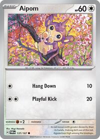 Aipom 137/167 · Reverse Holo