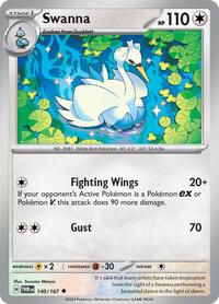 Swanna 140/167 · Reverse Holo