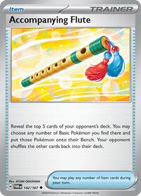 Accompanying Flute 142/167 Twilight Masquerade Reverse Holo Pokémon card