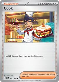 Cook 147/167 Twilight Masquerade Reverse Holo Pokémon card