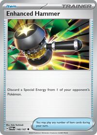 Enhanced Hammer 148/167 Twilight Masquerade Reverse Holo Pokémon card