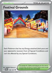 Festival Grounds 149/167 Twilight Masquerade Reverse Holo Pokémon card