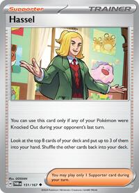 Hassel 151/167 Twilight Masquerade Reverse Holo Pokémon card