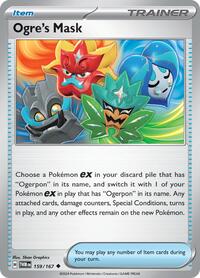 Ogre's Mask 159/167 Twilight Masquerade Reverse Holo Pokémon card