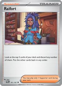 Raifort 161/167 Twilight Masquerade Reverse Holo Pokémon card