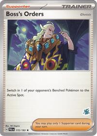 Boss's Orders - Darkrai Deck 172/193 Battle Academy 2024 Pokémon card