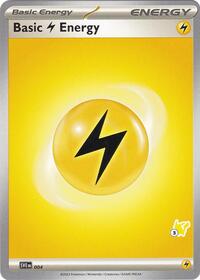 Basic Lightning Energy - Pikachu 3 004 Battle Academy 2024 Pokémon card