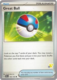 Great Ball - Pikachu 29 183/193 Battle Academy 2024 Pokémon card
