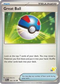 Great Ball - Pikachu 49 183/193 Battle Academy 2024 Pokémon card