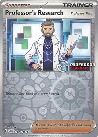 Professor's Research [Professor Turo] 190/198 Professor Program Promos Reverse Holo Pokémon card