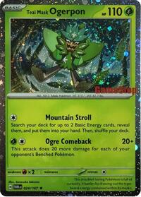 Teal Mask Ogerpon (Cosmos Holo) (Gamestop Exclusive) 024/167