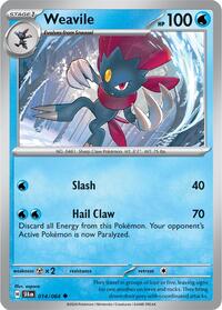 Weavile 014/064 · Reverse Holo