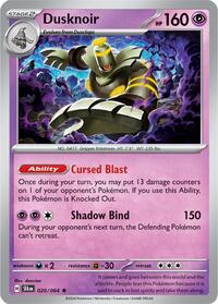 Dusknoir 020/064 · Reverse Holo