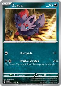 Zorua 031/064 · Reverse Holo