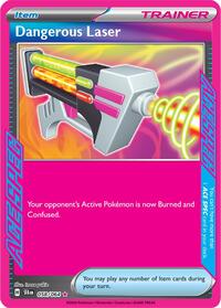 Dangerous Laser 058/064 Shrouded Fable Pokémon card