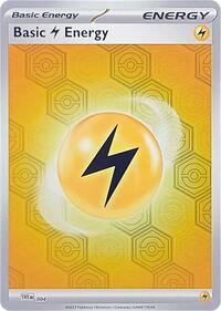 Basic Lightning Energy 4 Shrouded Fable Reverse Holo Pokémon card