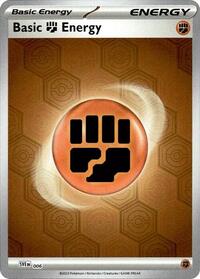 Basic Fighting Energy 6 Shrouded Fable Reverse Holo Pokémon card