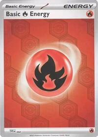 Basic Fire Energy 2 Shrouded Fable Reverse Holo Pokémon card
