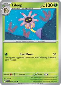 Lileep 005/142 · Reverse Holo